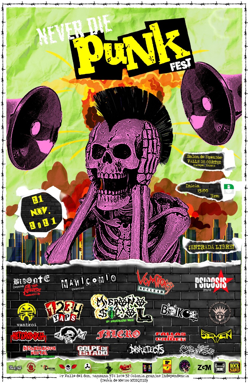 El festival de punk «Never Die», está de aniversario.