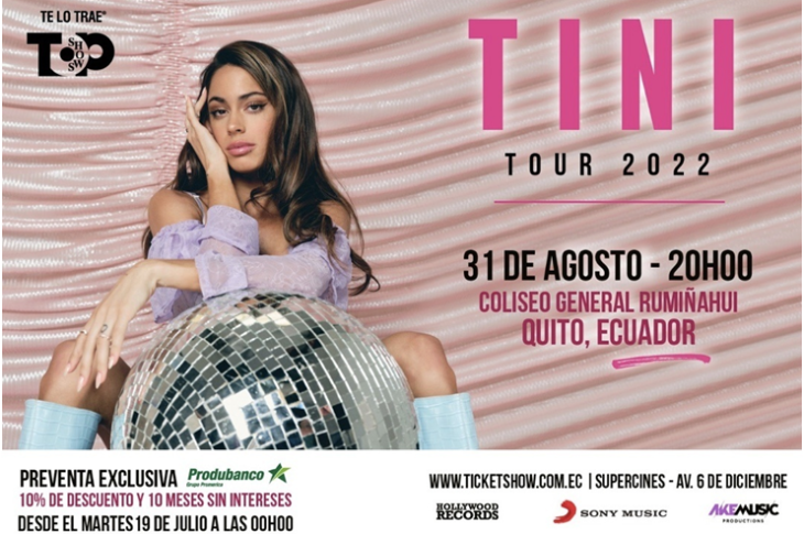 5 agosto noticias argentina TINI Tour 2022 por primera vez en Quito bravo revista