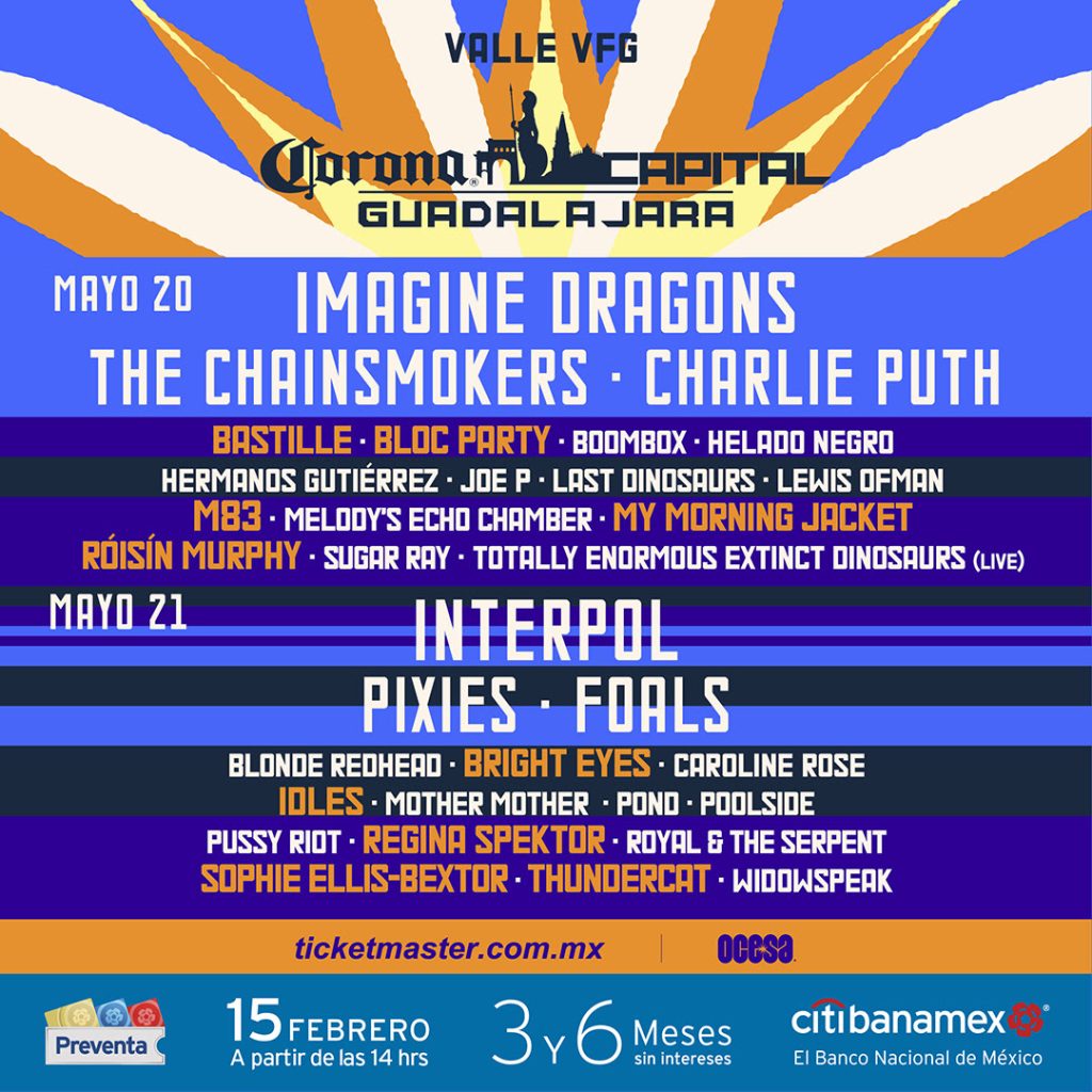 Corona Capital Guadalajara 2025 anuncia lineup Bravo Revista